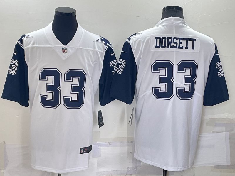 Men Dallas Cowboys #33 Dorsett White 2022 Nike Limited Vapor Untouchable NFL Jersey->denver broncos->NFL Jersey